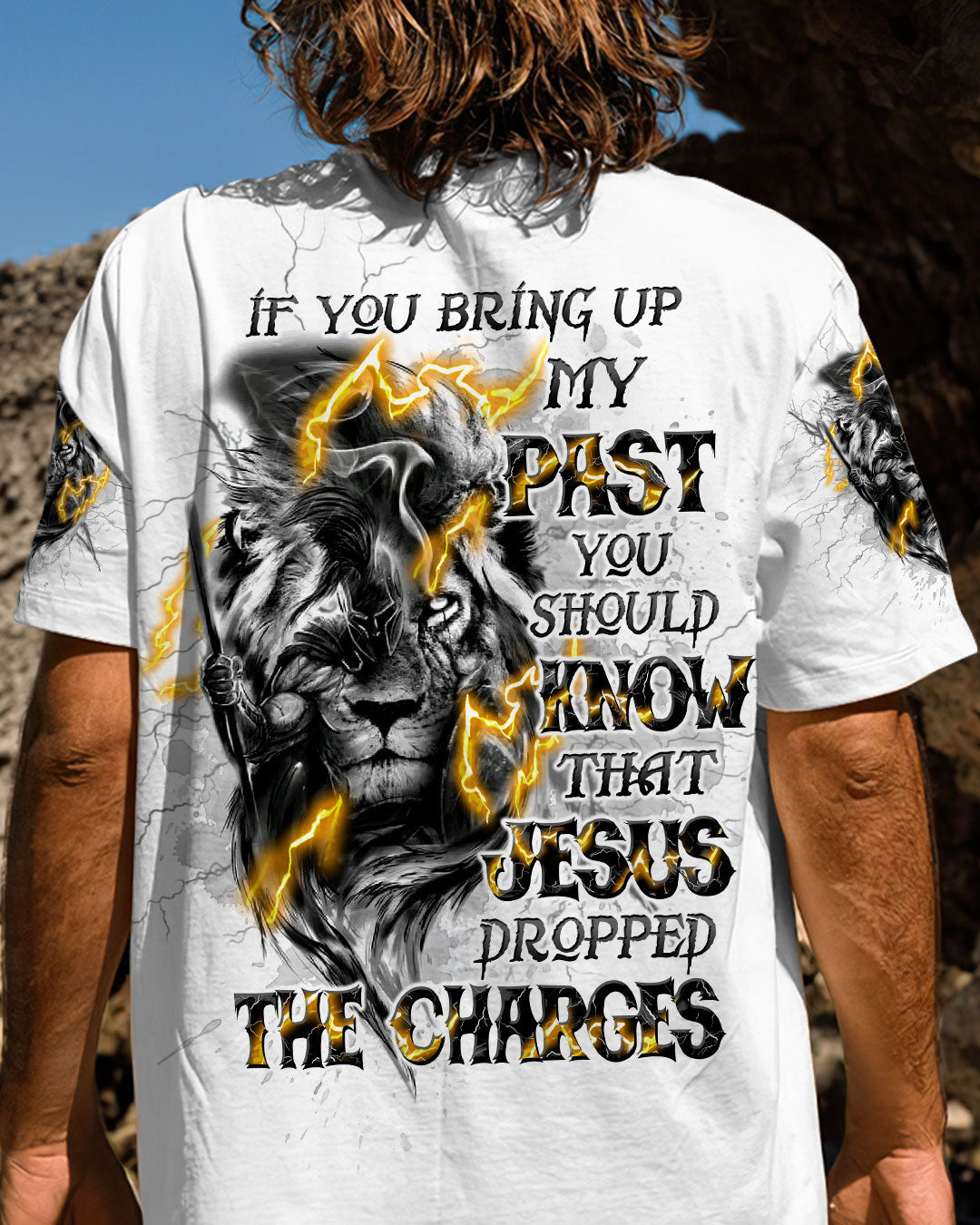 Jesus Dropped The Charges Lion Men's All Over Print Shirt - Tltw2608244