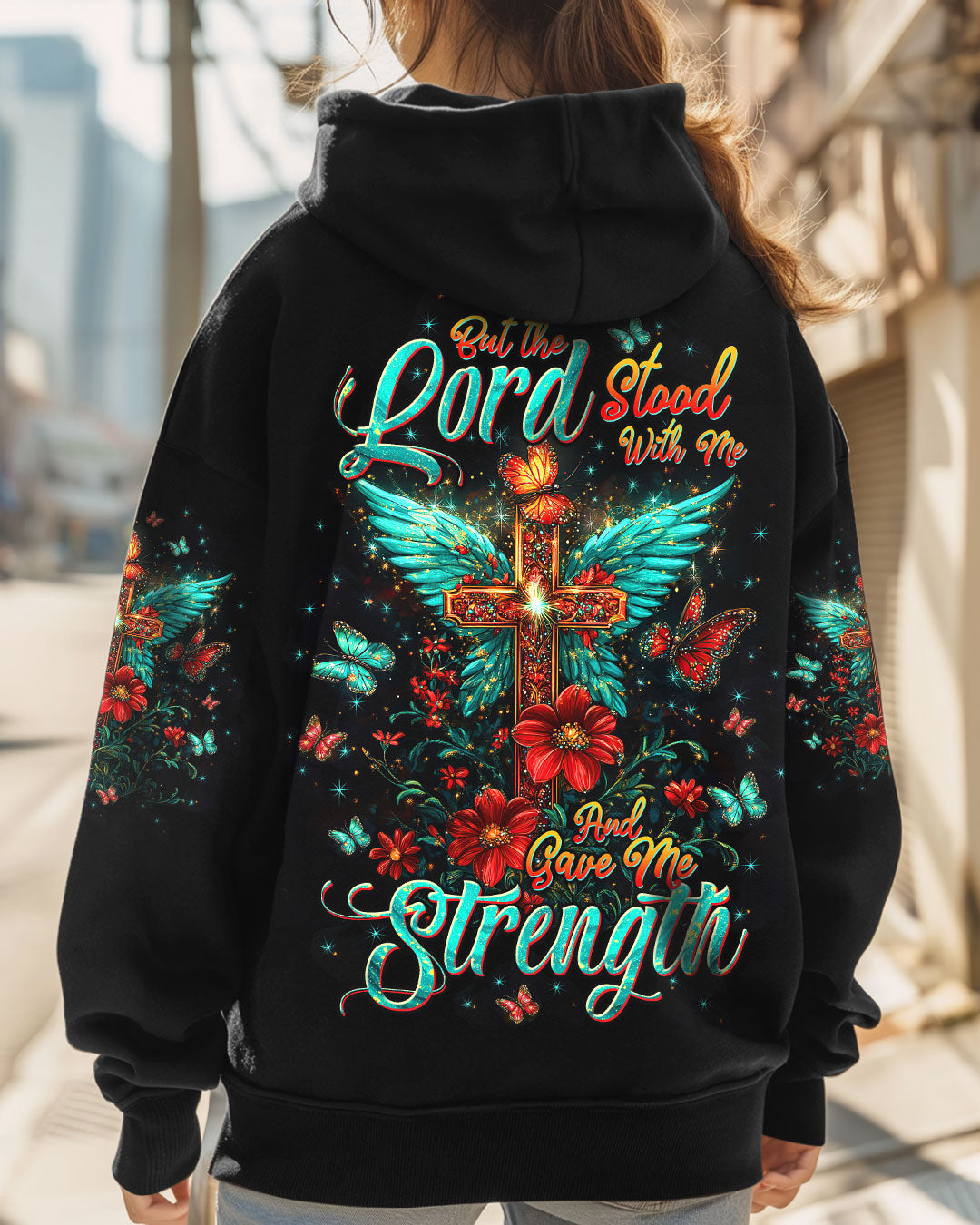 Lord Stood With Me Cross Wings Women's All Over Print Shirt - Tltw2709245