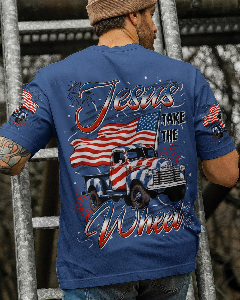 Jesus Take The Wheel Men's All Over Print Shirt - Tyln0206261