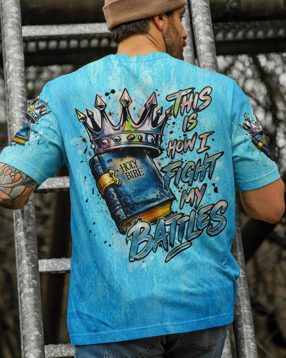 This Is How I Fight My Battles Men's All Over Print Shirt  - Tlhn2804263