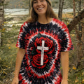 Cross Rose Swirl Women's All Over Print Shirt  - Tltw1103262