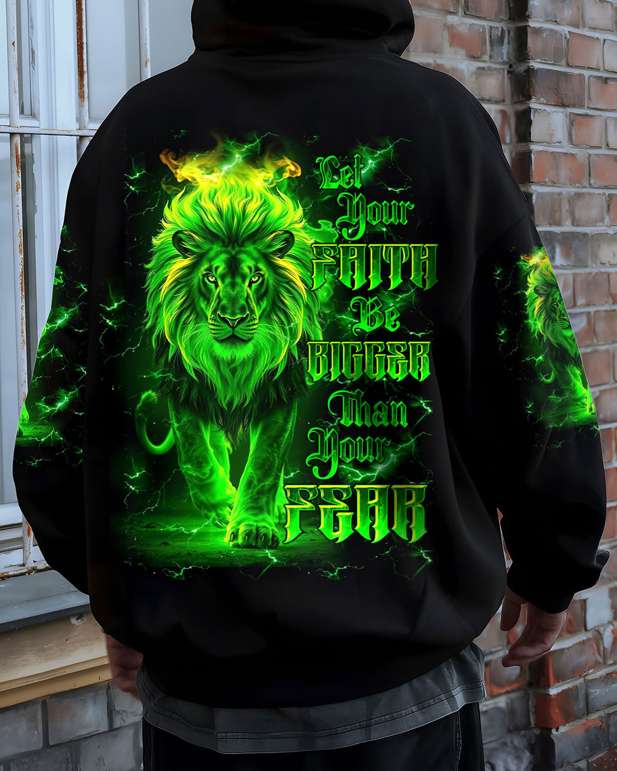 Let Your Faith Be Bigger Than Your Fear Lion Men's All Over Print Shirt - Tltw2808253