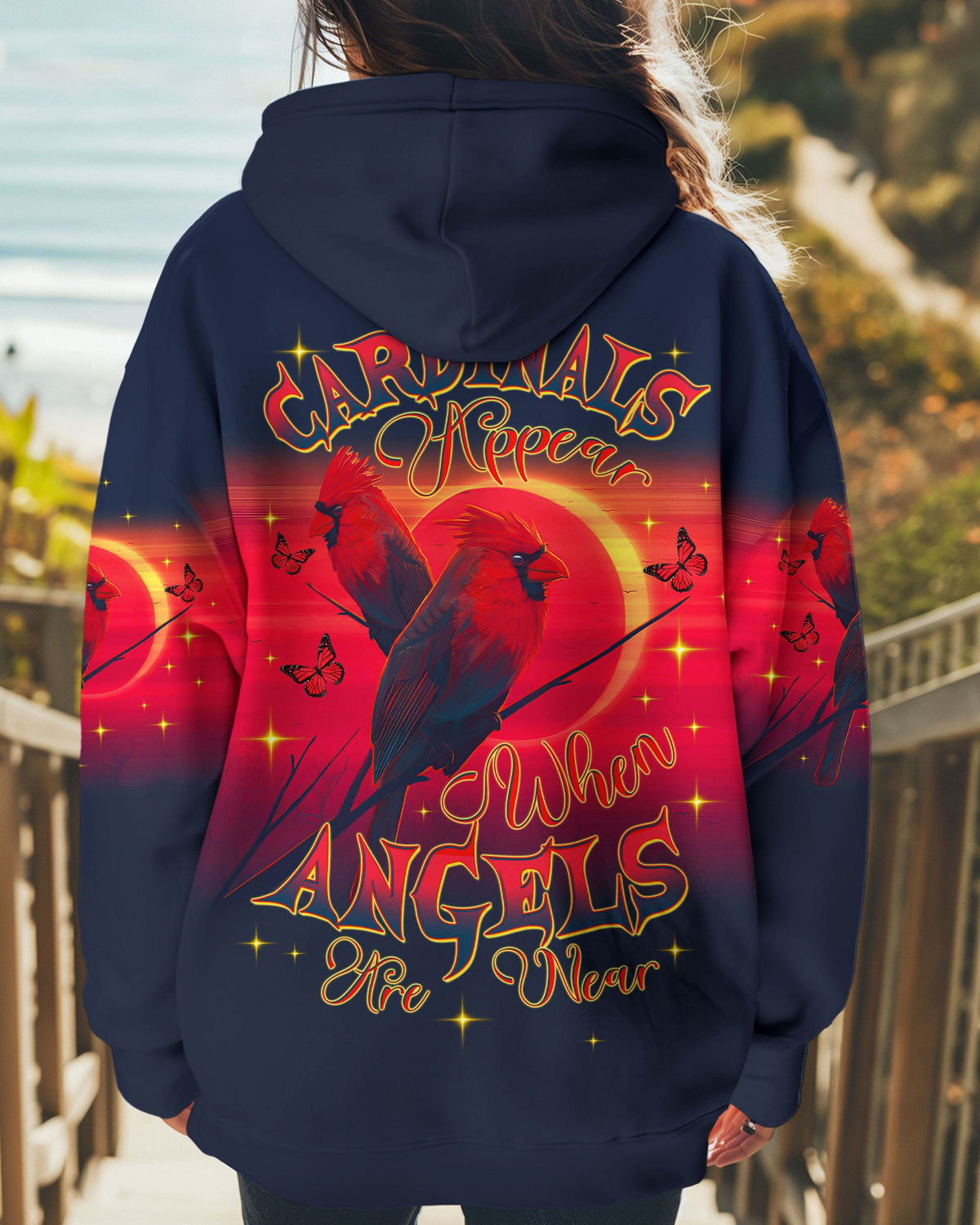 Cardinals Appear When Angels Are Near Women's All Over Print Shirt - Tltw1401254