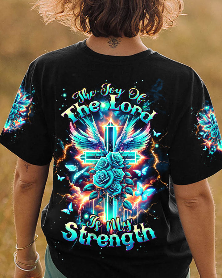 The Joy Of The Lord Cross Wings Women's All Over Print Shirt - Tltw2301244