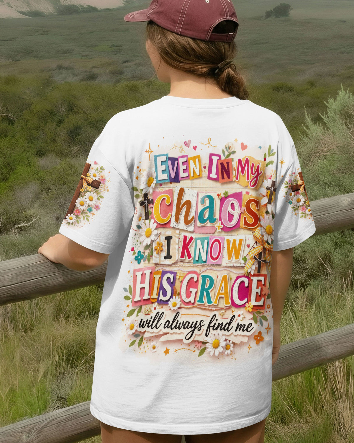 Even In My Chaos Women's All Over Print Shirt -   Tltw2302263