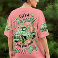 Life's A Journey Flower Truck Women's All Over Print Shirt - Tltw0412252
