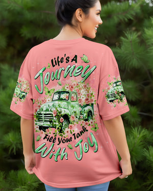 Life's A Journey Flower Truck Women's All Over Print Shirt - Tltw0412252