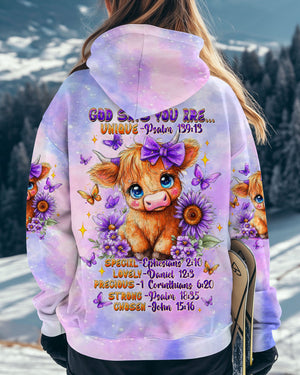 God Says You Are Cow Women's All Over Print Shirt   - Tltw3007253