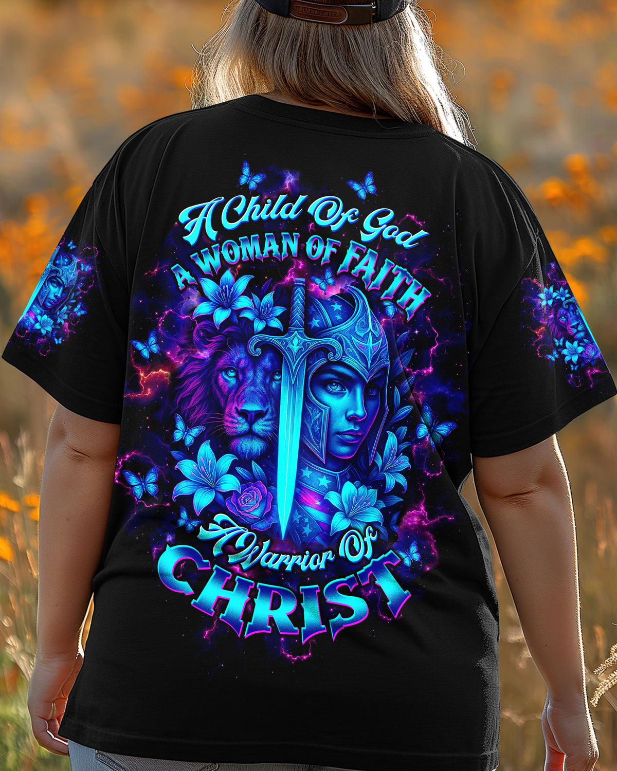 A Child Of God A Woman Of Faith Lion Warrior Women's All Over Print Shirt  - Tltw1707253