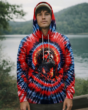 Jesus Halo Of Faith Swirl Men's All Over Print Shirt  -   Tltw1203263