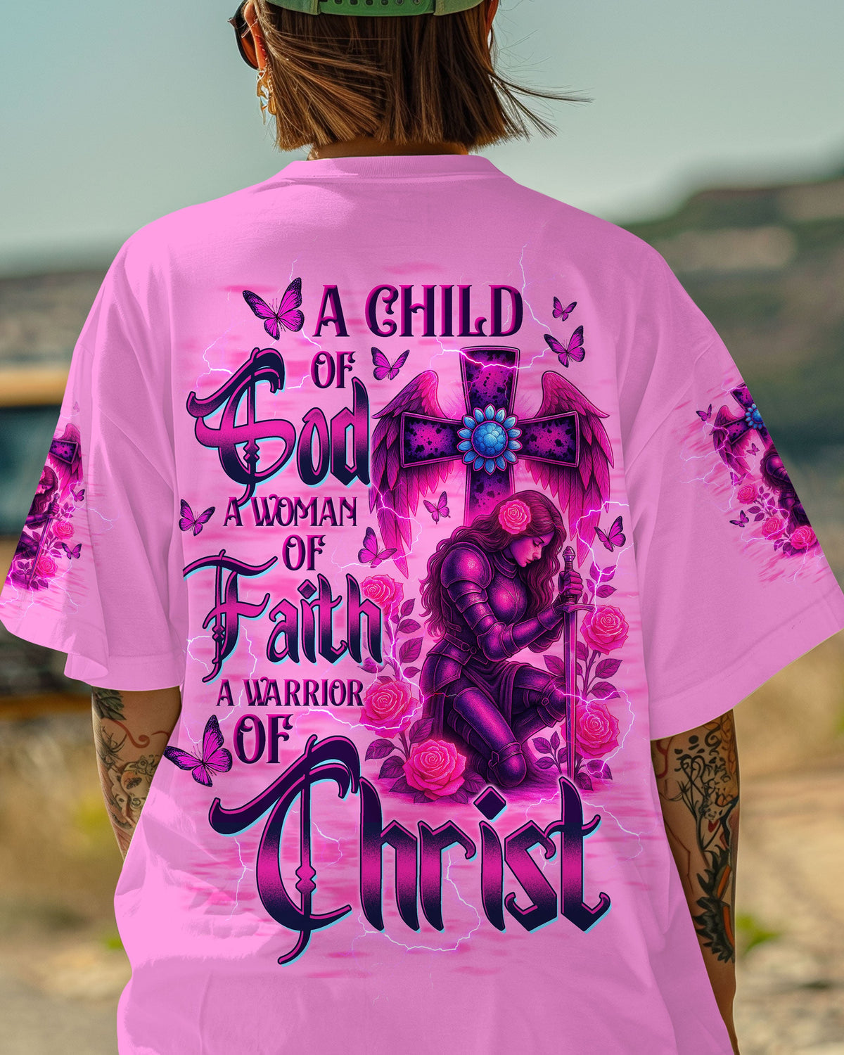 A Child Of God A Woman Of Faith Warrior Women's All Over Print Shirt  - Tltw0408253