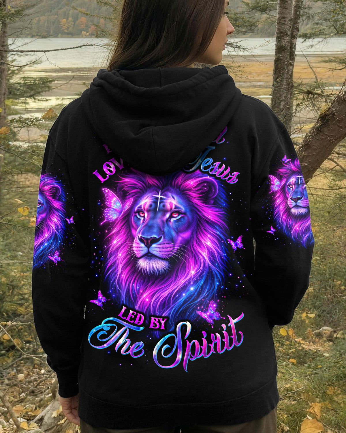 Blessed By God Lion Butterfly Women's All Over Print Shirt  - Tltw1903262