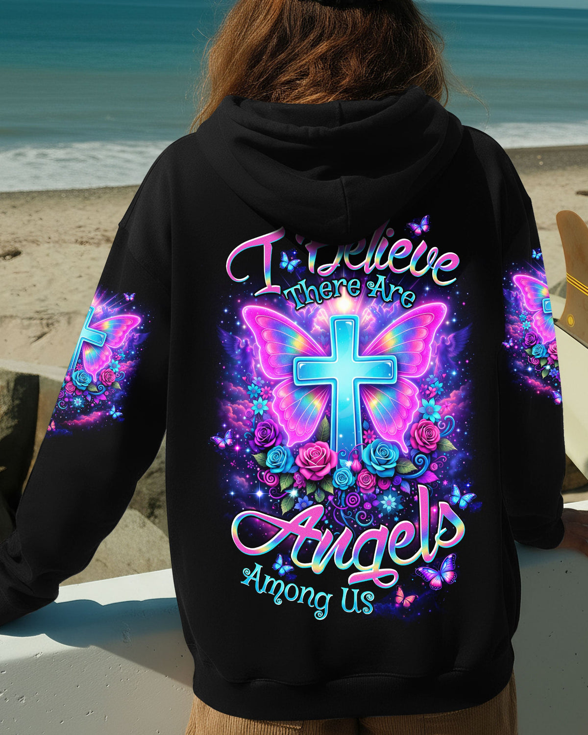 I Believe There Are Angels Among Us Women's All Over Print Shirt - Tltw1003263