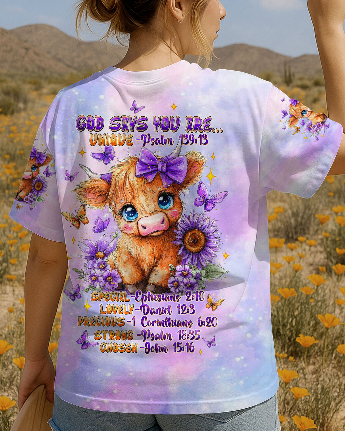 God Says You Are Cow Women's All Over Print Shirt   - Tltw3007253