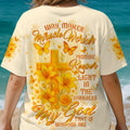 Way Maker Miracle Worker Cross Lilies Women's All Over Print Shirt - Tltw1006254