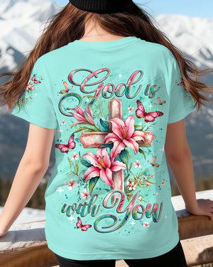 God Is With You Women's All Over Print Shirt - Yhlt2110252