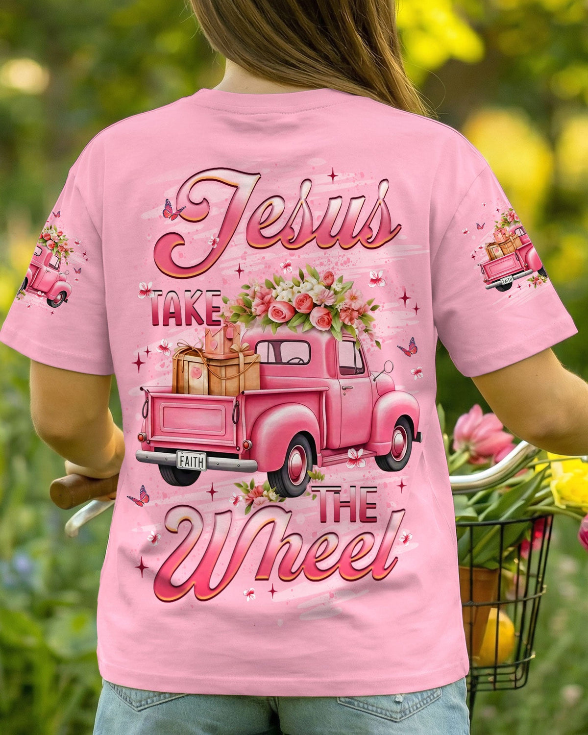 Jesus Take The Wheel Women's All Over Print Shirt - Yhlt3012253
