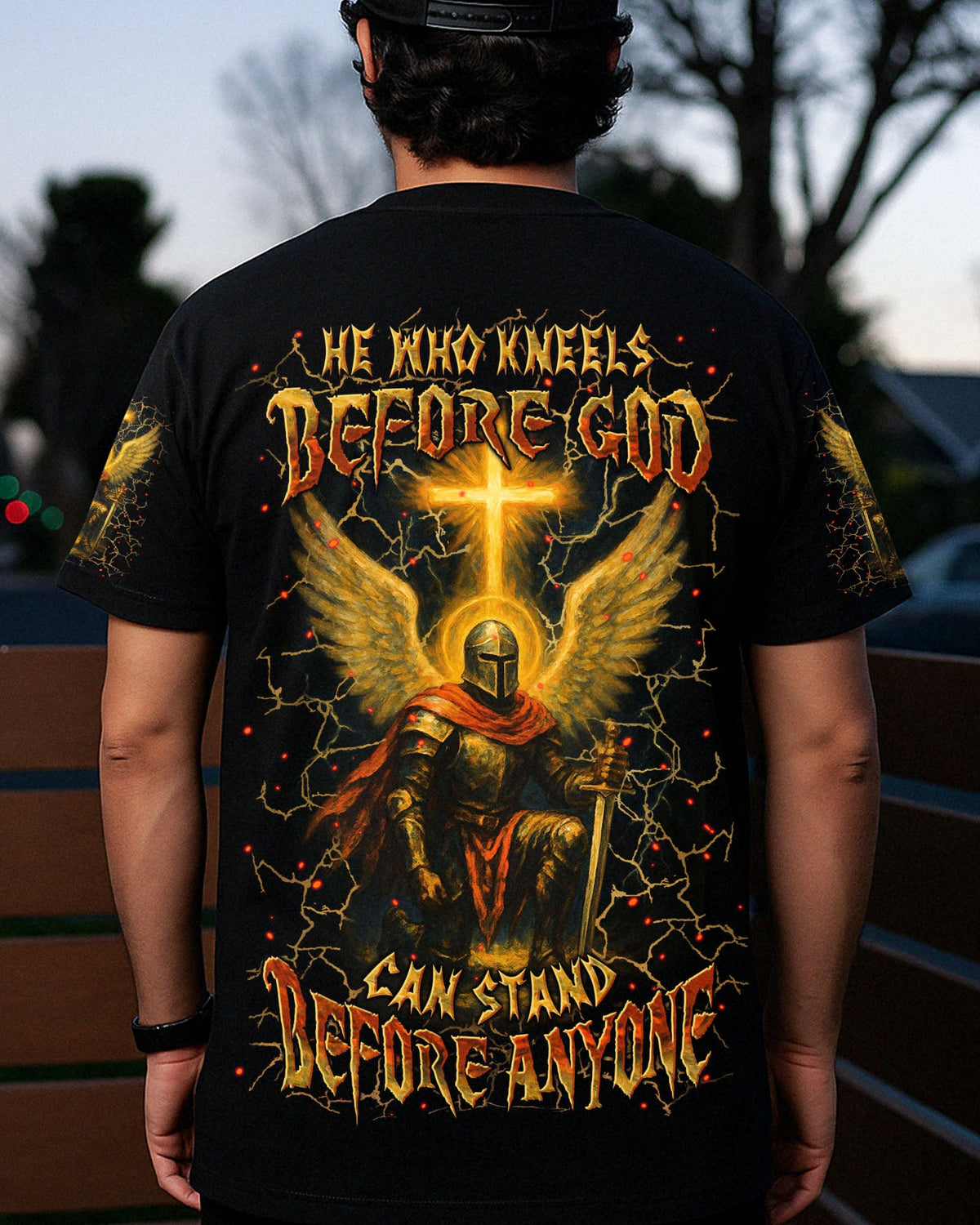 He Who Kneels Before God Warrior Men's All Over Print Shirt - Yhln2904254