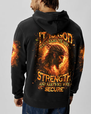 It Is God Who Arms Me With Strength Men's All Over Print Shirt - Tlhn2303263
