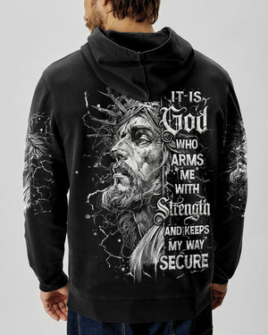 It Is God Who Arms Me With Strength Men's All Over Print Shirt  - Tlhn3003261