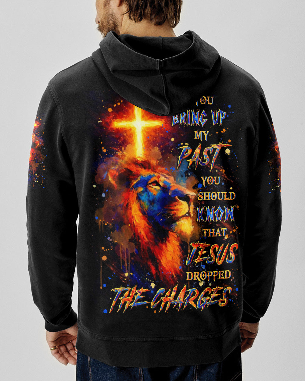 Jesus Dropped The Charges Lion Men's All Over Print Shirt - Yhln110262