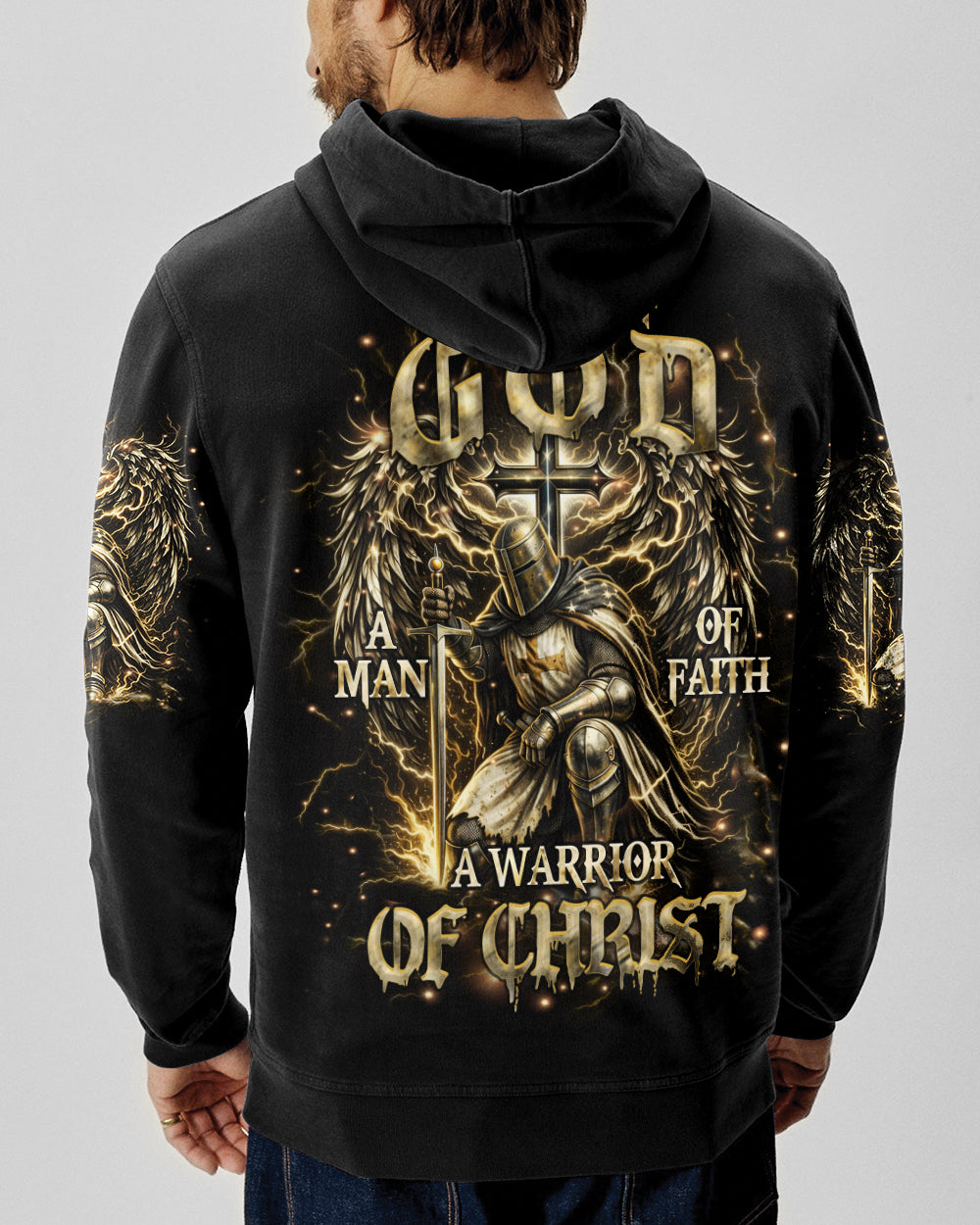 A Warrior Of Christ Wings Men's All Over Print Shirt - Tlhn2003261