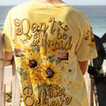 Just Believe Sunflowers Women's All Over Print Shirt - Tytm2606232