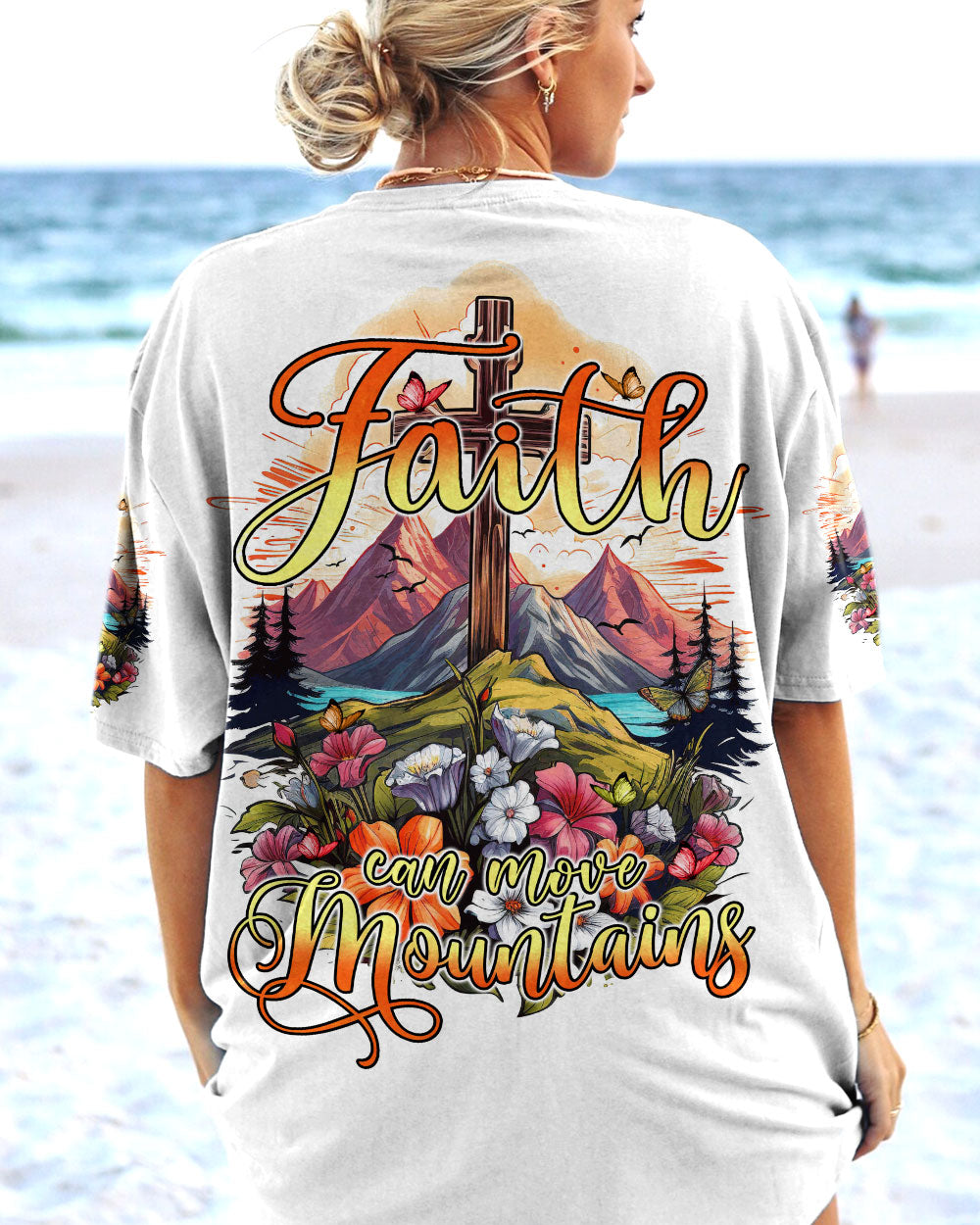 Faith Can Move Mountains Women's All Over Print Shirt - Tytm2606234