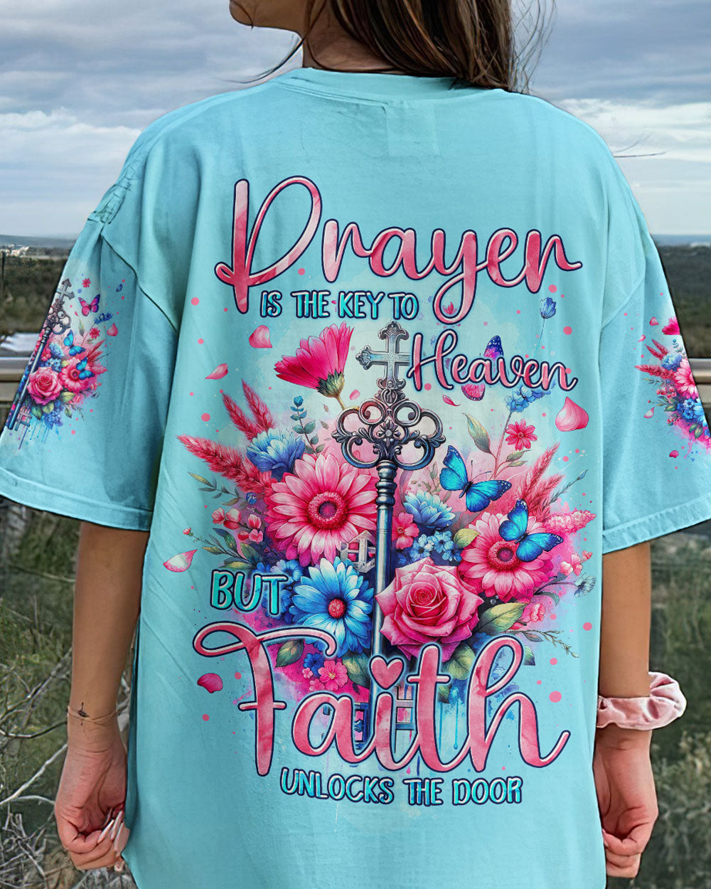 Prayer Is The Key To Heaven Women's All Over Print Shirt - Tytm2211231