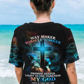 Way Maker Miracle Worker Lion Cross Light Colorful Women's All Over Print Shirt - Tltm2406235