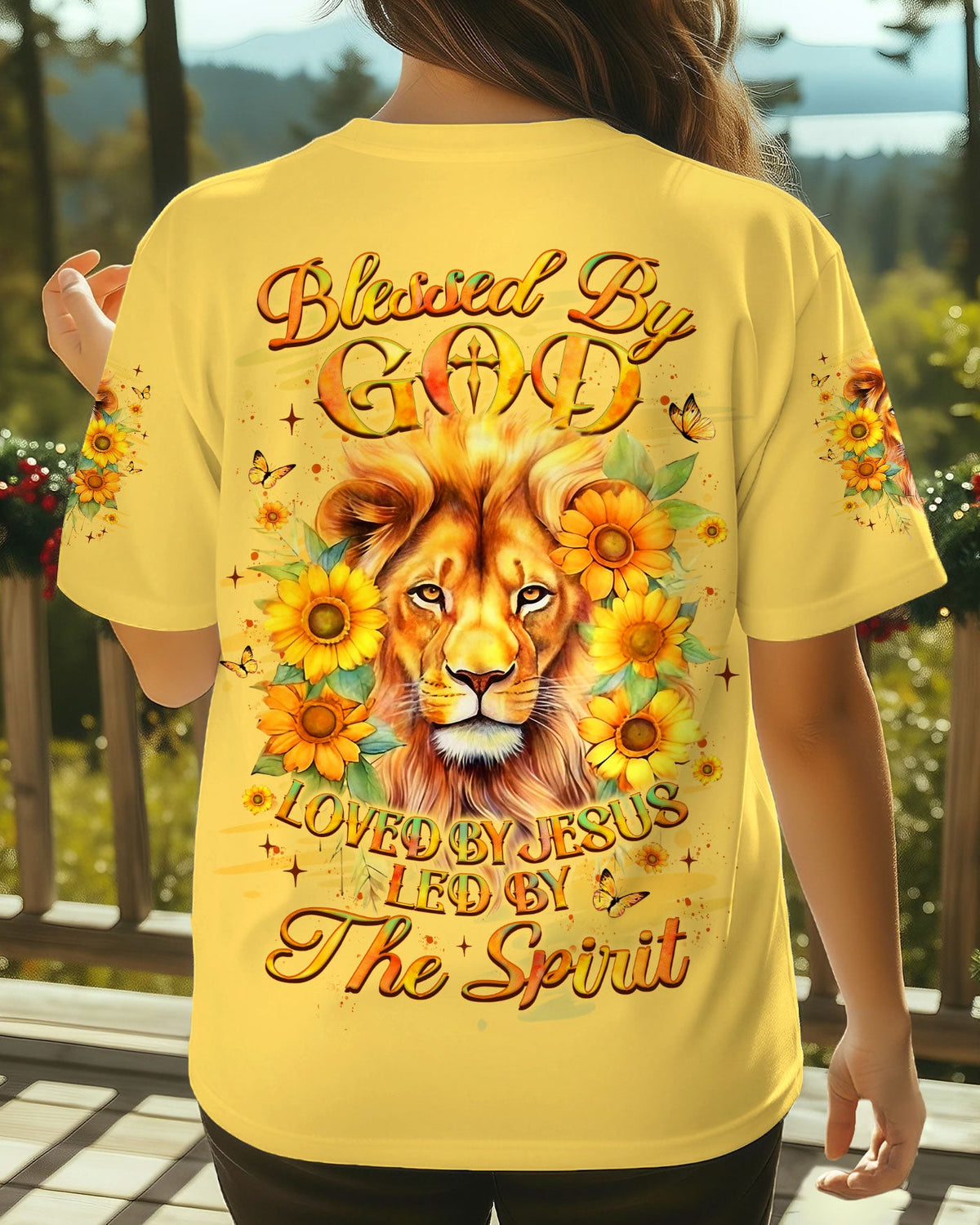 Blessed By God Lion Women's All Over Print Shirt - Yhlt2312251