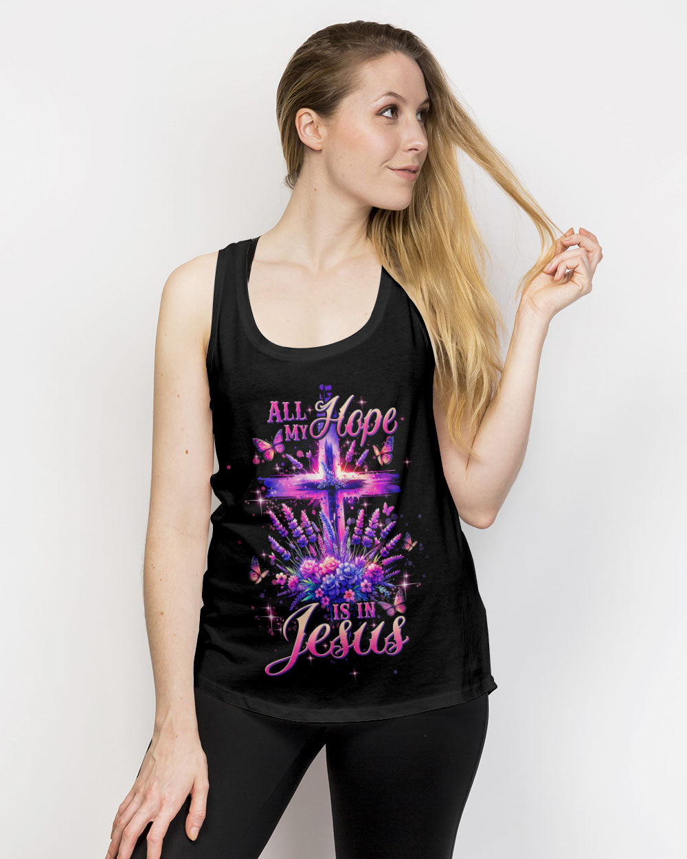 All My Hope Is In Jesus Lavender Women's All Over Print Shirt - Tltw0103245
