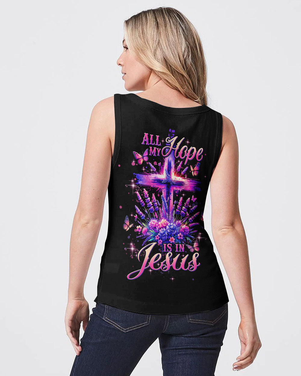 All My Hope Is In Jesus Lavender Women's All Over Print Shirt - Tltw0103245