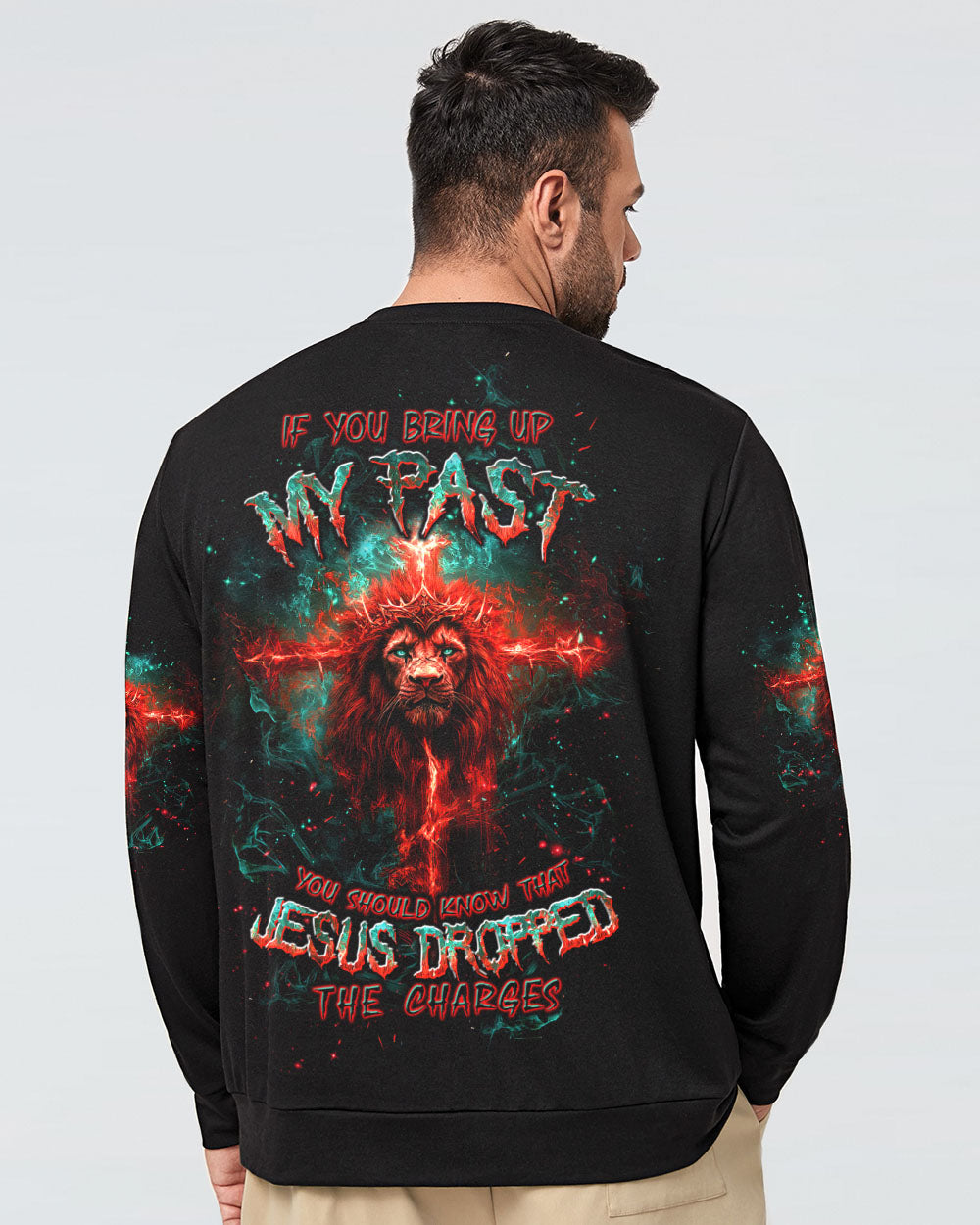 Jesus Dropped The Charges Lion Men's All Over Print Shirt - Tltw3008243