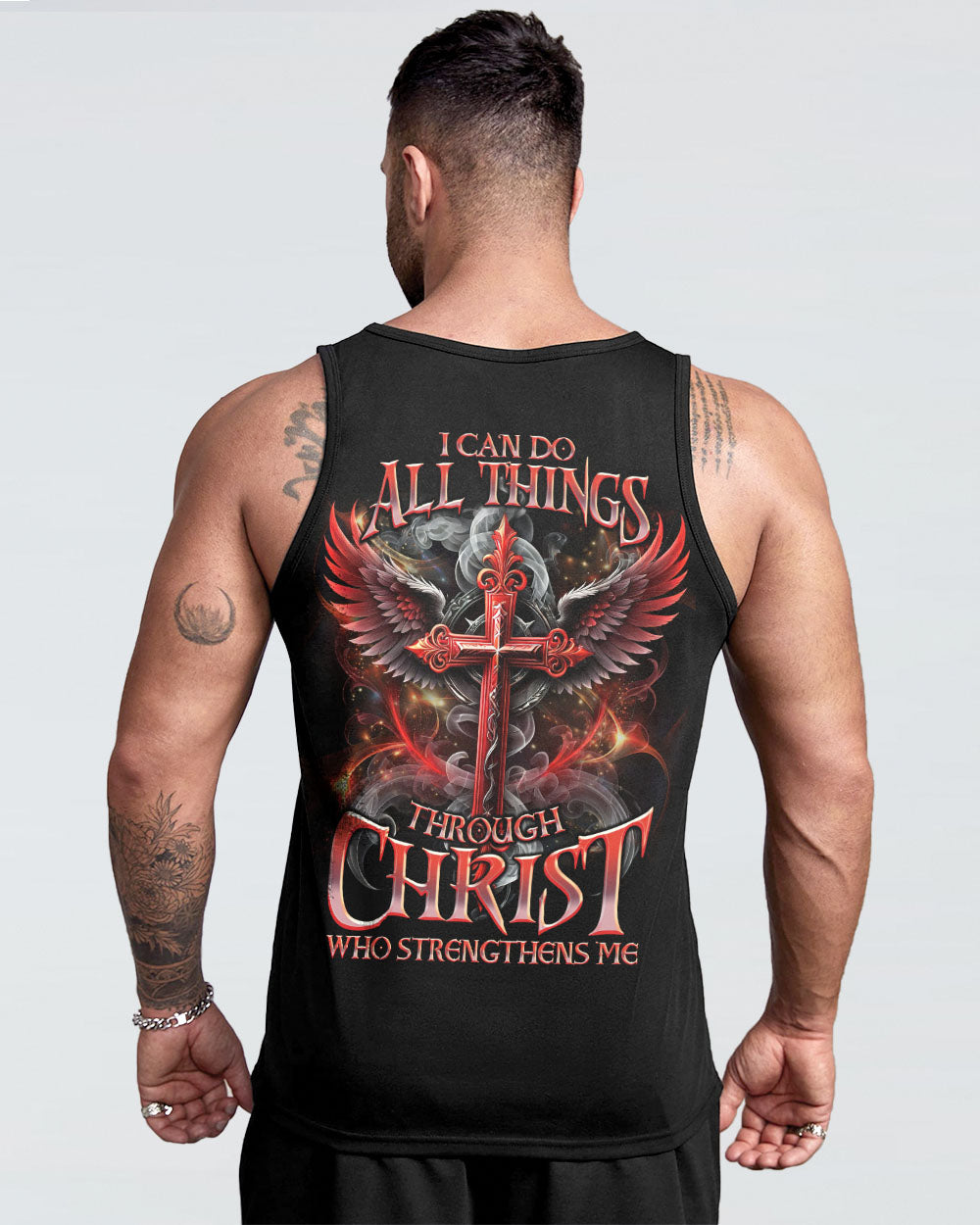 I Can Do All Things Cross Wings Men's All Over Print Shirt - Tlno0808244