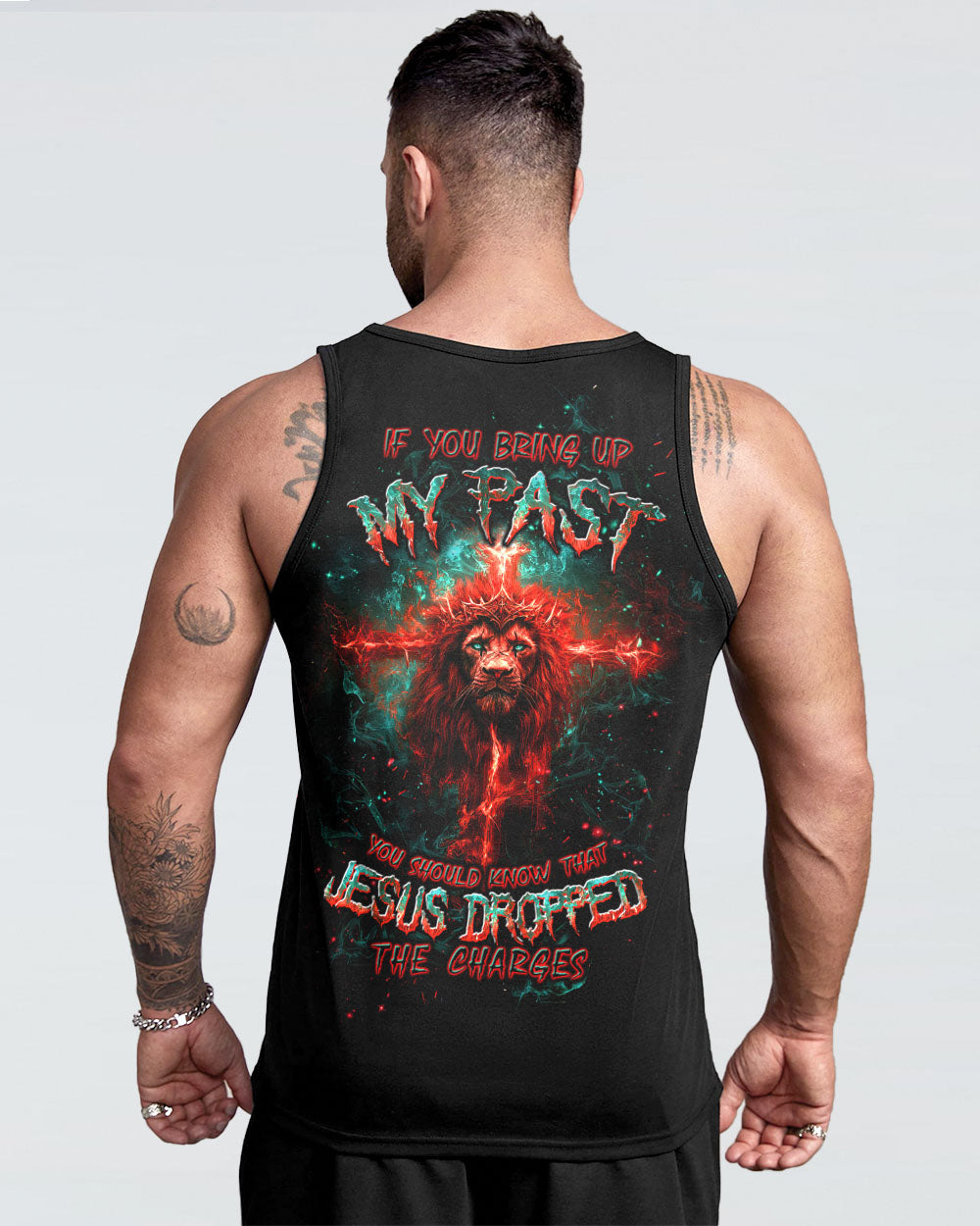 Jesus Dropped The Charges Lion Men's All Over Print Shirt - Tltw3008243
