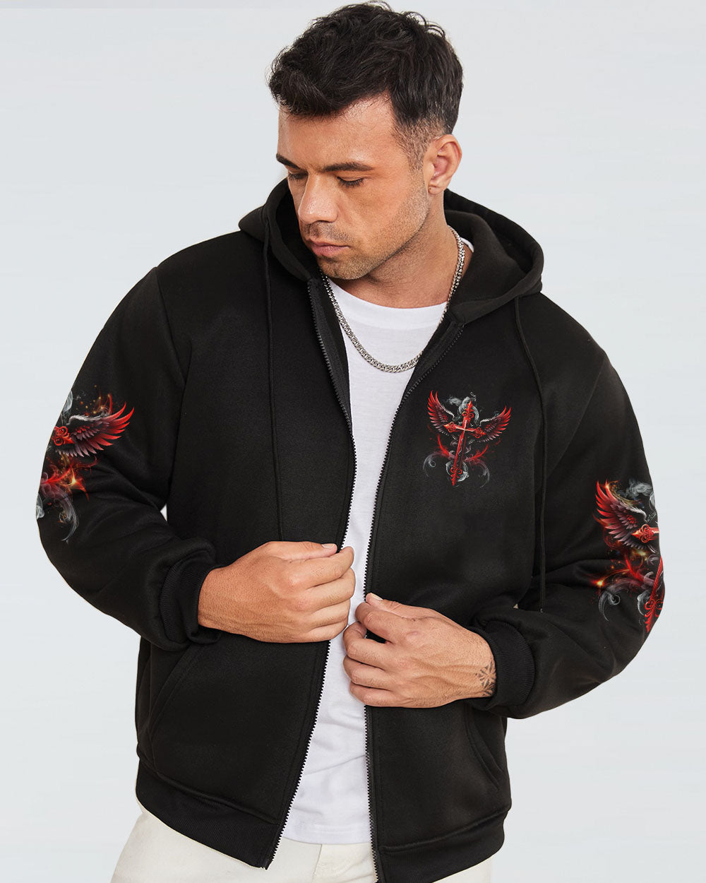 I Can Do All Things Cross Wings Men's All Over Print Shirt - Tlno0808244