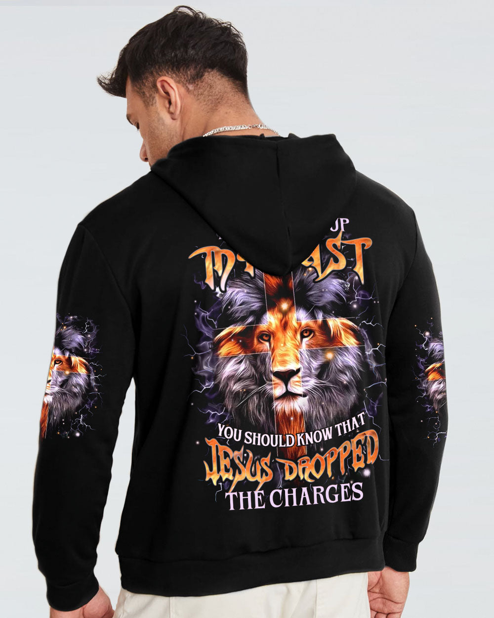 Jesus Dropped The Charges Lion Men's All Over Print Shirt - Yhhn0808241