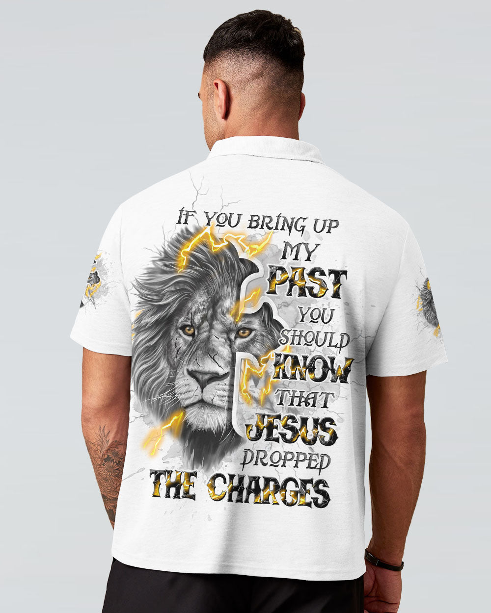 Jesus Dropped The Charges Lion Men's All Over Print Shirt - Tltw1009243