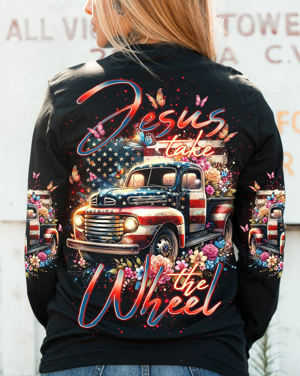 Jesus Take The Wheel Women's All Over Print Shirt - Tlno3001244