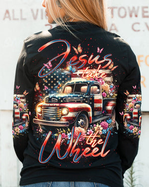 Jesus Take The Wheel Women's All Over Print Shirt - Tlno3001244