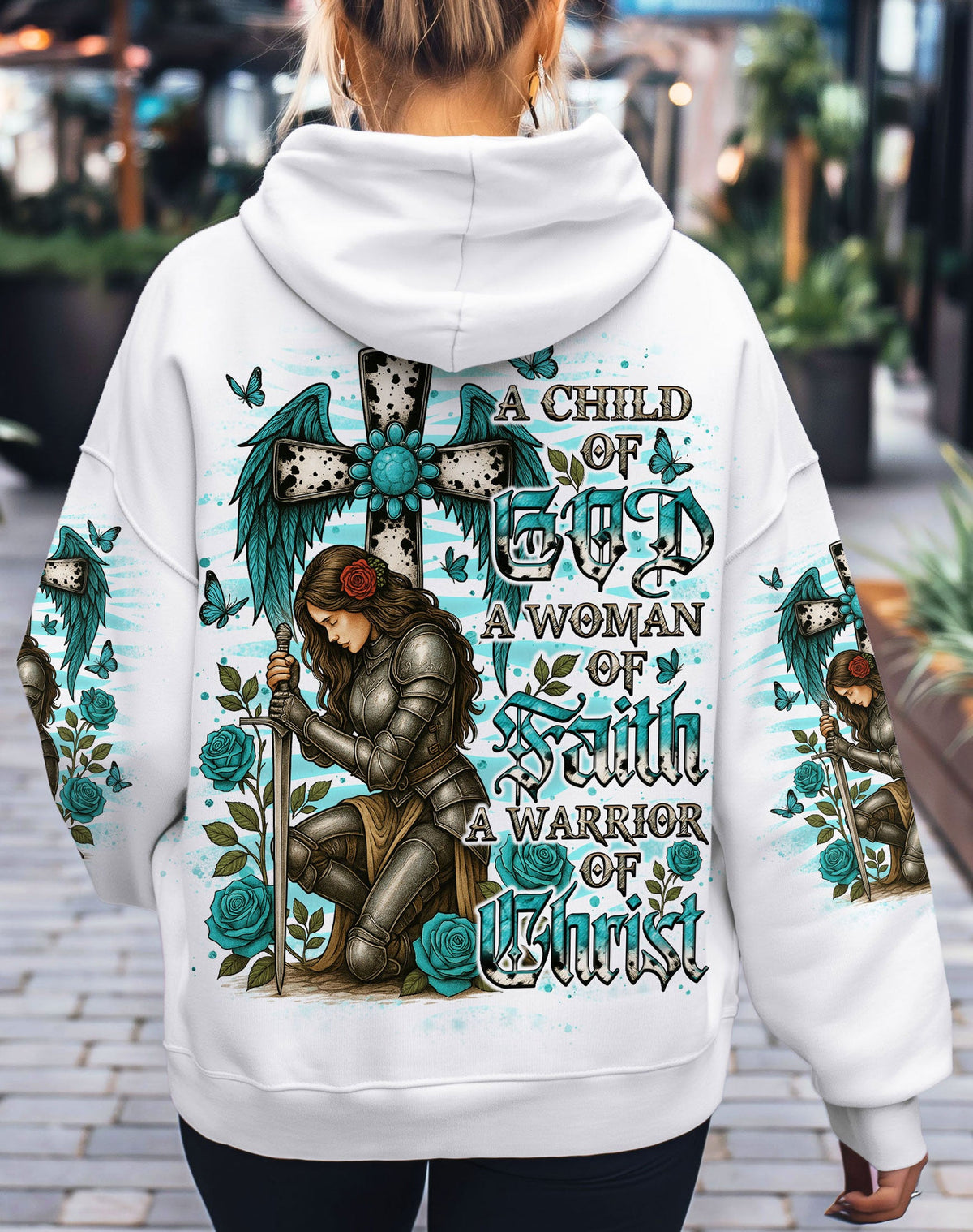 A Child Of God A Woman Of Faith Warrior Women's All Over Print Shirt  - Tlno1109251
