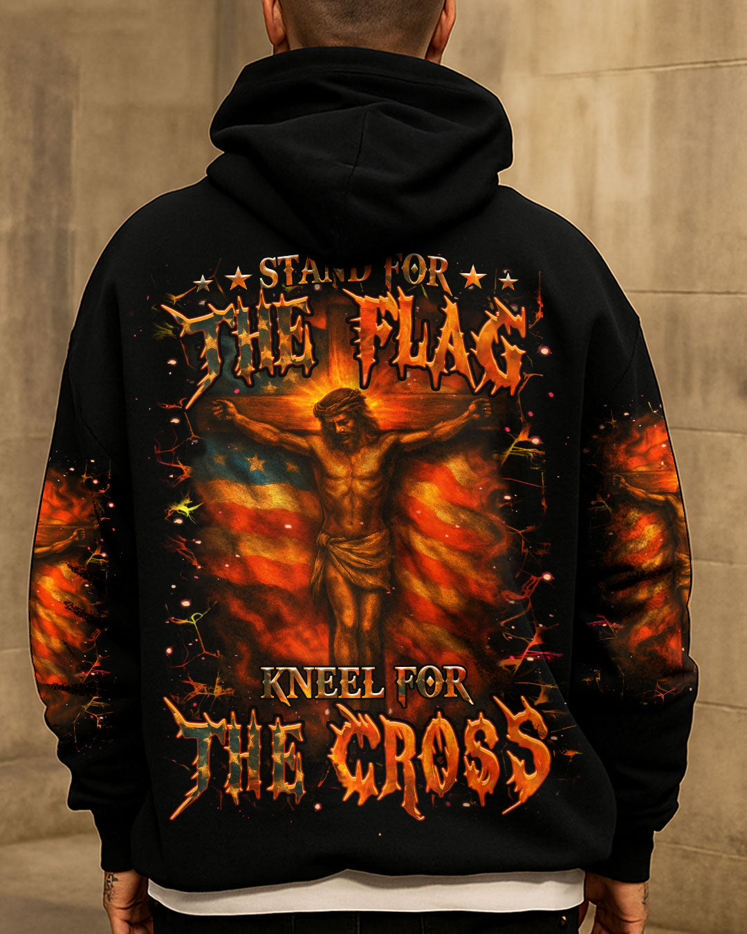 Stand For The Flag Kneel For The Cross Men's All Over Print Shirt - Yhhn1806252