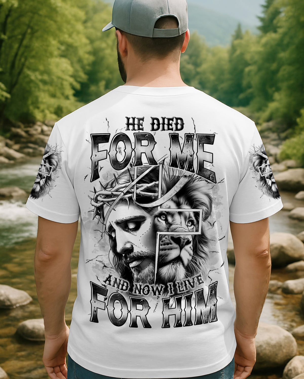 He Died For Me Lion Men's All Over Print Shirt  - Tltr2205255