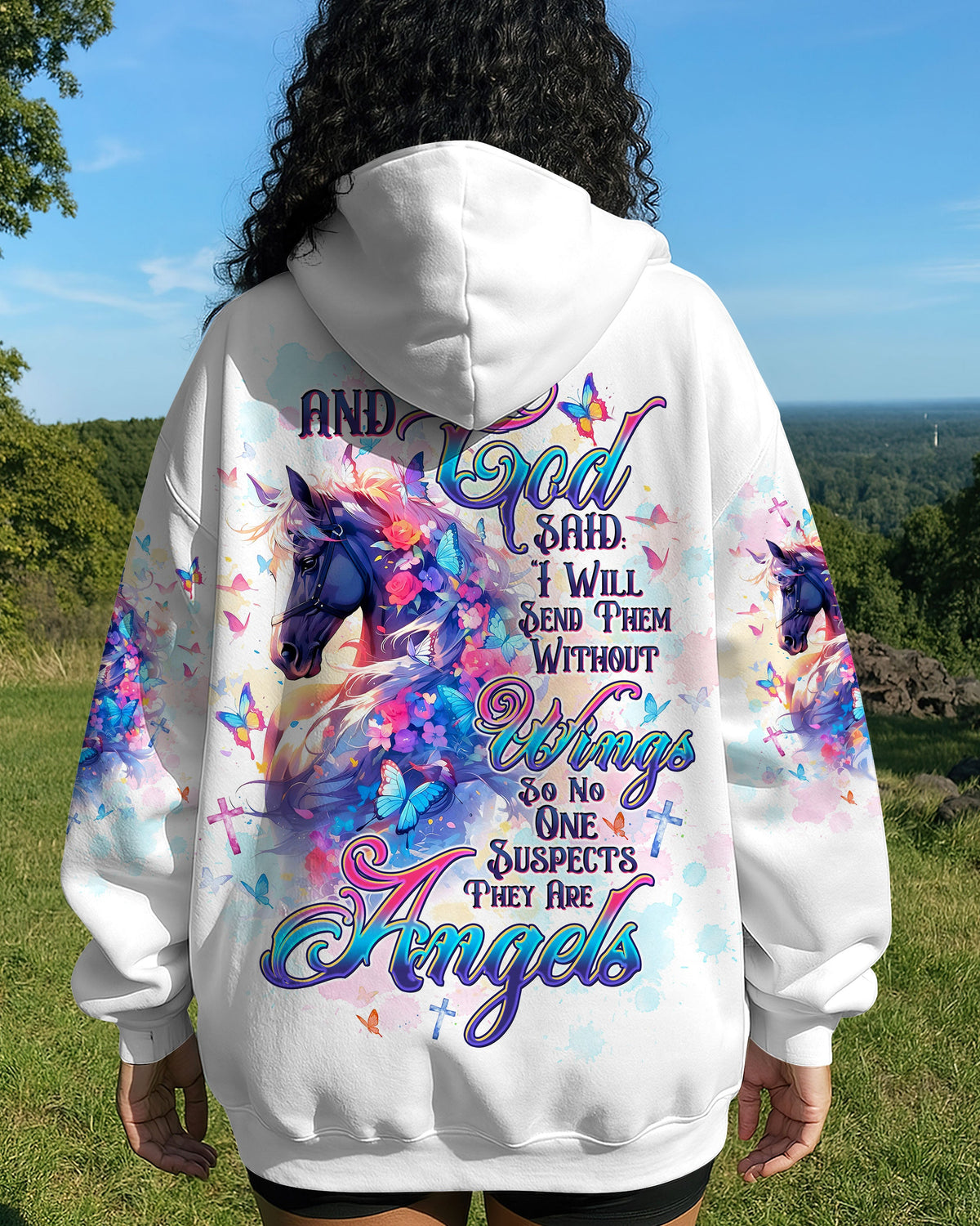 I Will Send Them Without Wings Horse Women's All Over Print Shirt - Tltw0407253