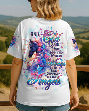 I Will Send Them Without Wings Horse Women's All Over Print Shirt - Tltw0407253