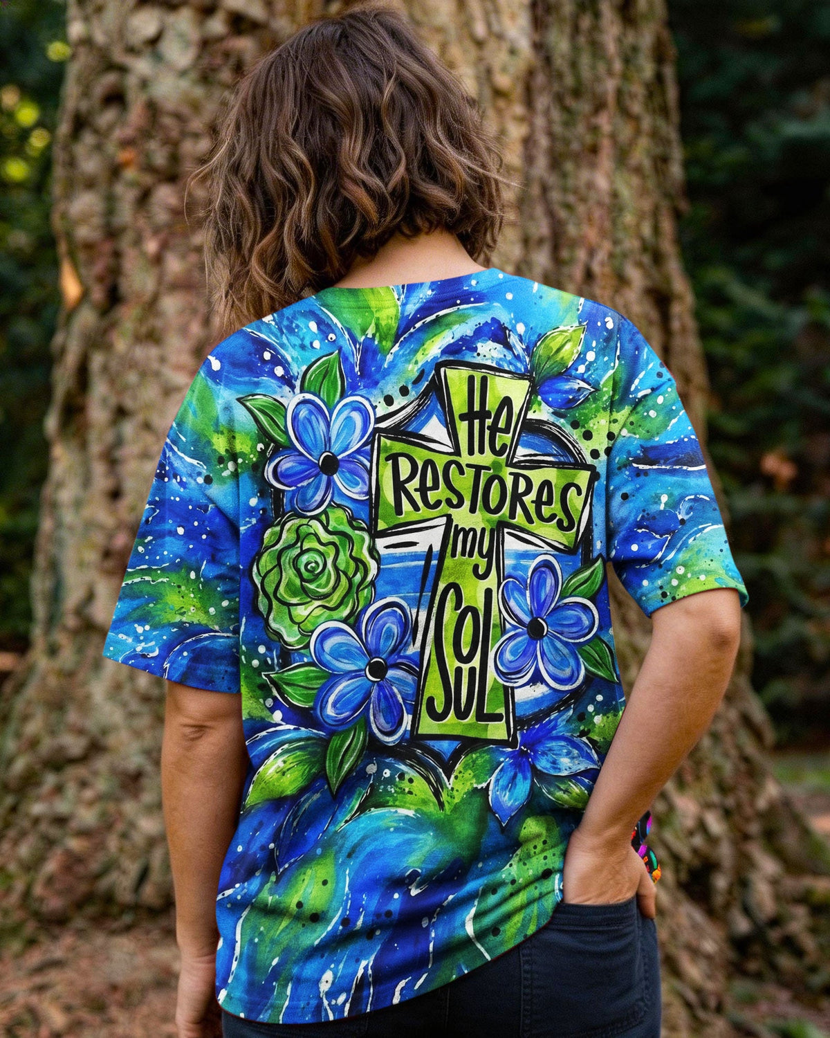 He Restores My Soul Women's All Over Print Shirt - Tlno2004261