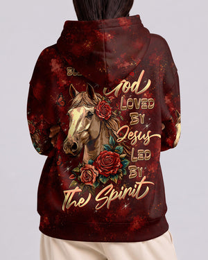 Blessed By God Horse Women's All Over Print Shirt - Tltw2707265