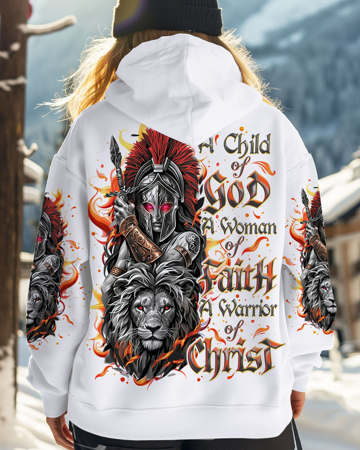 A Child Of God A Woman Of Faith Warrior Lion Women's All Over Print Shirt - Tlno1112244