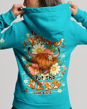Follow The Word Highland Cow  Women's All Over Print Shirt - Tlhn0707262